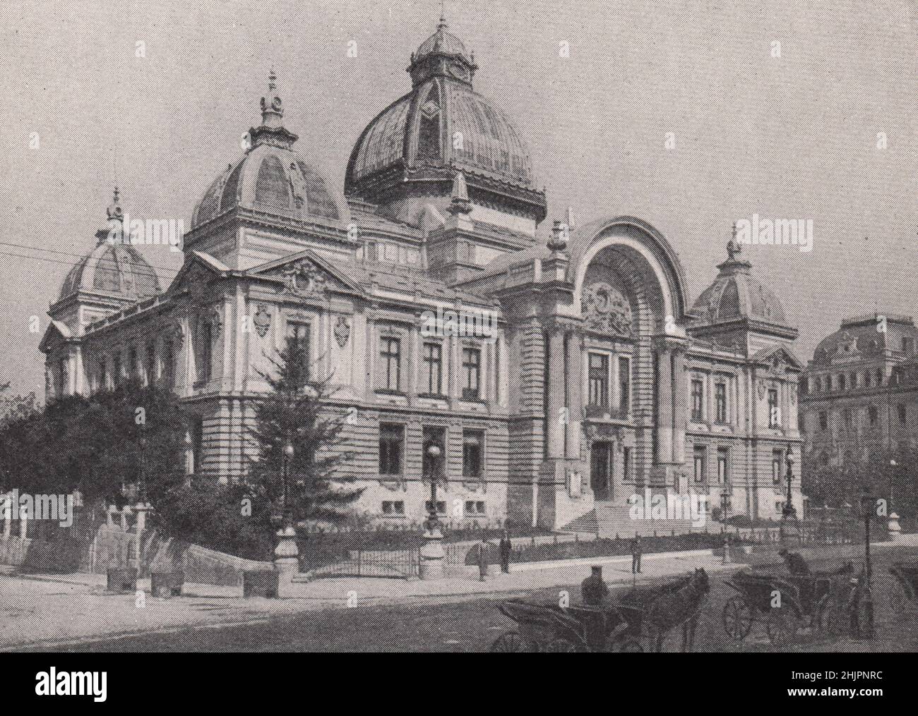 Deposit Bank, ein öffentliches Kreditinstitut von Bukarest. Rumänien. Bukarest (1923) Stockfoto