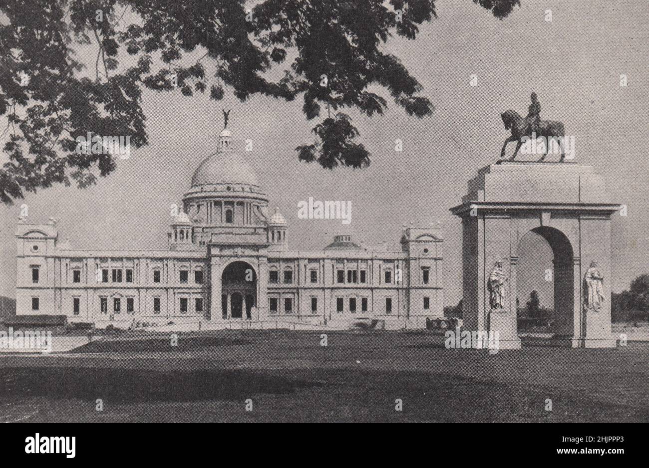 Denkmal "in Erinnerung an die erste Kaiserin Indiens". Kalkutta (1923) Stockfoto