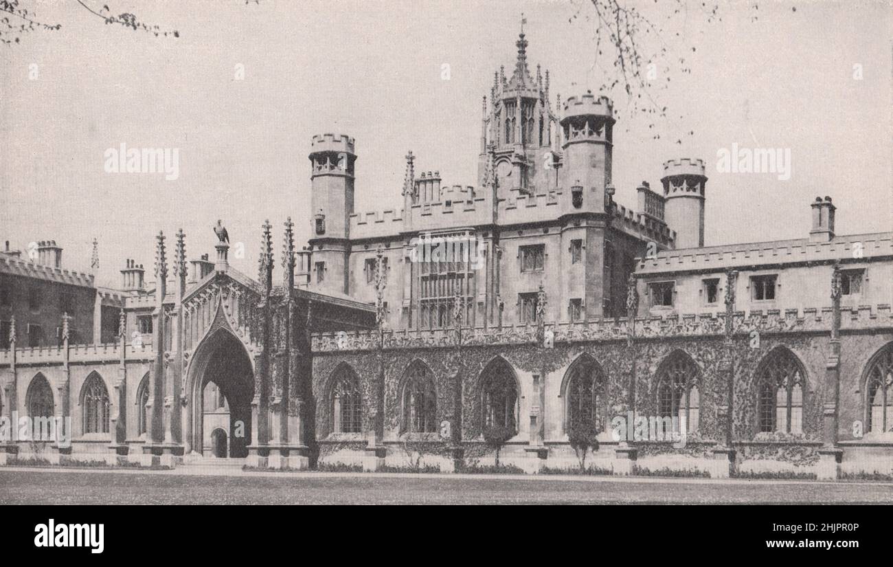 New Court at S. John's, die einzige Hochschule, die an beiden Ufern der Kamera steht. Cambridge (1923) Stockfoto