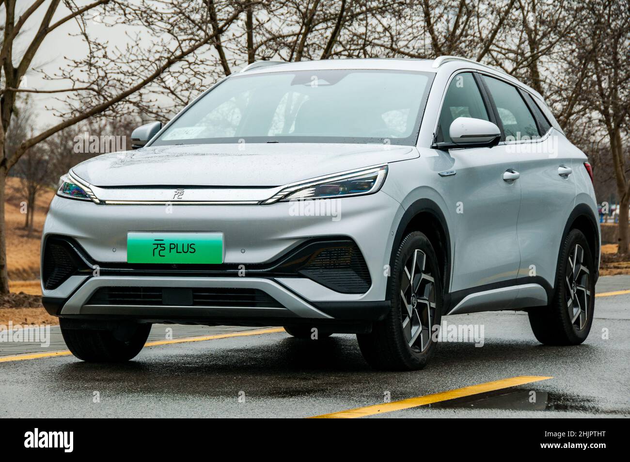 BYD Yuan Plus ein elektrischer SUV, fotografiert in Shanghai, China. Stockfoto