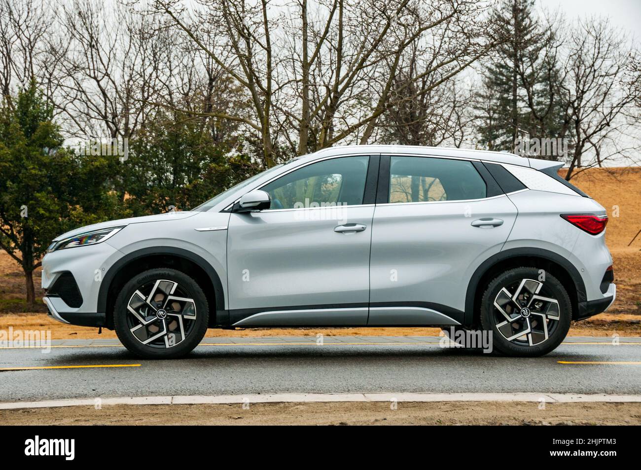 BYD Yuan Plus ein elektrischer SUV, fotografiert in Shanghai, China. Stockfoto