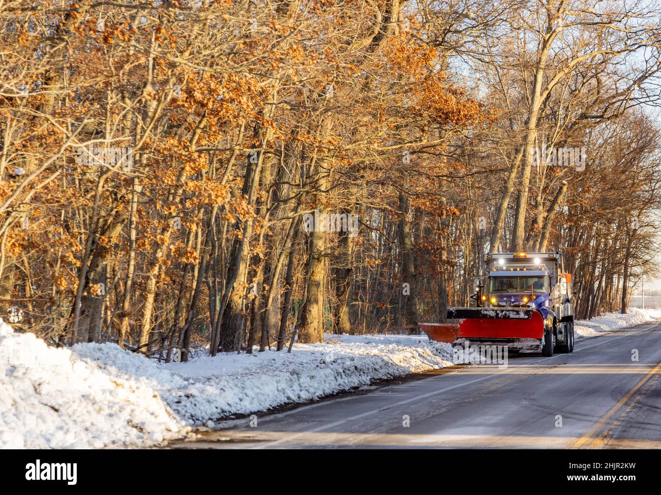 Großer Pflug auf der North Fork von Long Island, NY Stockfoto