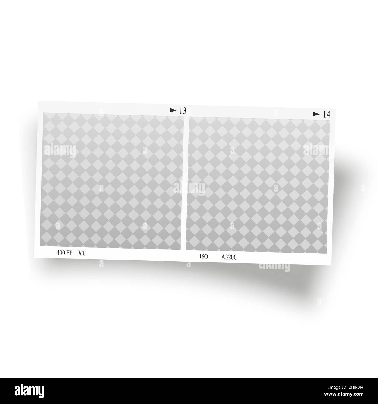 Retro Fotorahmen isoliert auf transparentem Hintergrund, realistische Vektordarstellung Stock Vektor
