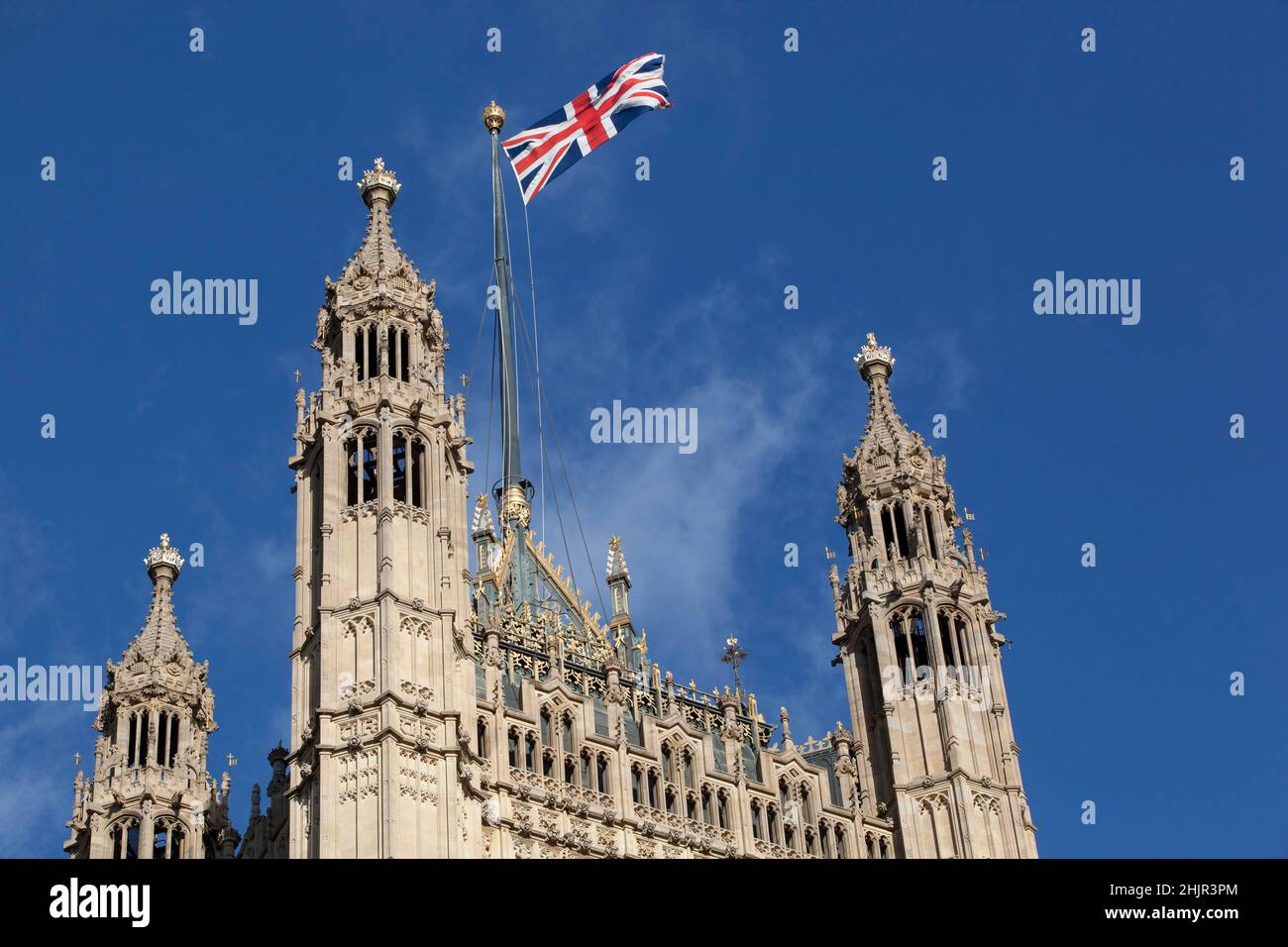 London, Großbritannien, 31. Januar 2022: Die Houses of Parliament im Westminster Palace, wo Premierminister Boris Johnson heute Nachmittag über die Ergebnisse des von der Beamtin, Frau Dr. Dr. Dr. Dr. Dr. Dr. Dr. Dr. Dr. Dr. Dr. Dr. Dr. Dr. Dr. Dr. Dr. H.K., zusammengestellten Berichts über Verstöße gegen die Sperrgesetze in der Downing Street 10 während der Coronavirus-Pandemie sprechen wird. Anna Watson/Alamy Live News Stockfoto