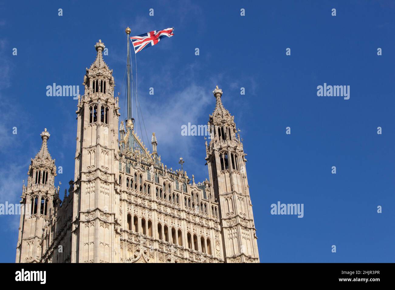London, Großbritannien, 31. Januar 2022: Die Houses of Parliament im Westminster Palace, wo Premierminister Boris Johnson heute Nachmittag über die Ergebnisse des von der Beamtin, Frau Dr. Dr. Dr. Dr. Dr. Dr. Dr. Dr. Dr. Dr. Dr. Dr. Dr. Dr. Dr. Dr. Dr. H.K., zusammengestellten Berichts über Verstöße gegen die Sperrgesetze in der Downing Street 10 während der Coronavirus-Pandemie sprechen wird. Anna Watson/Alamy Live News Stockfoto