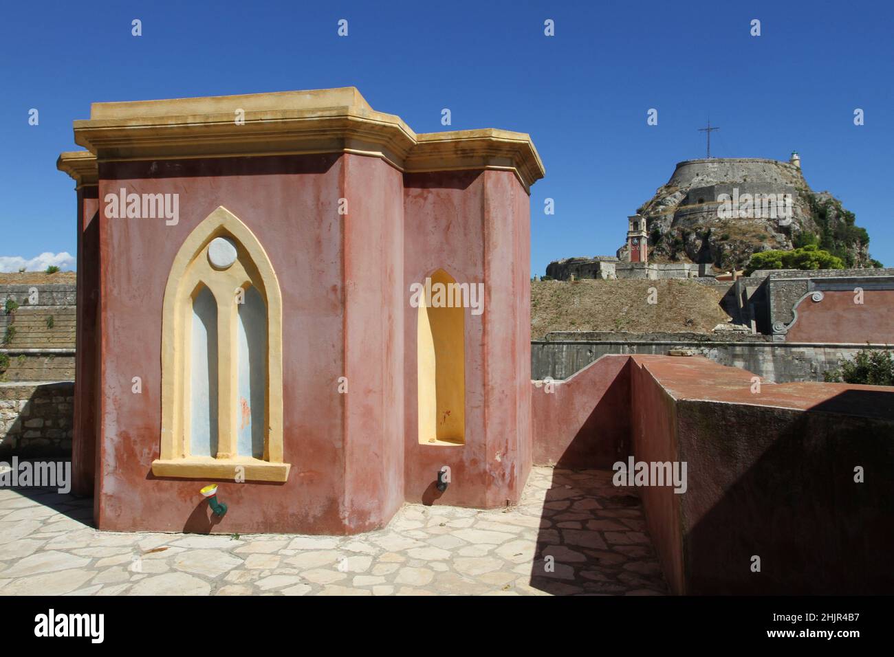 Alte Festung (venezianische Festung), Korfu-Stadt, Korfu Stockfoto