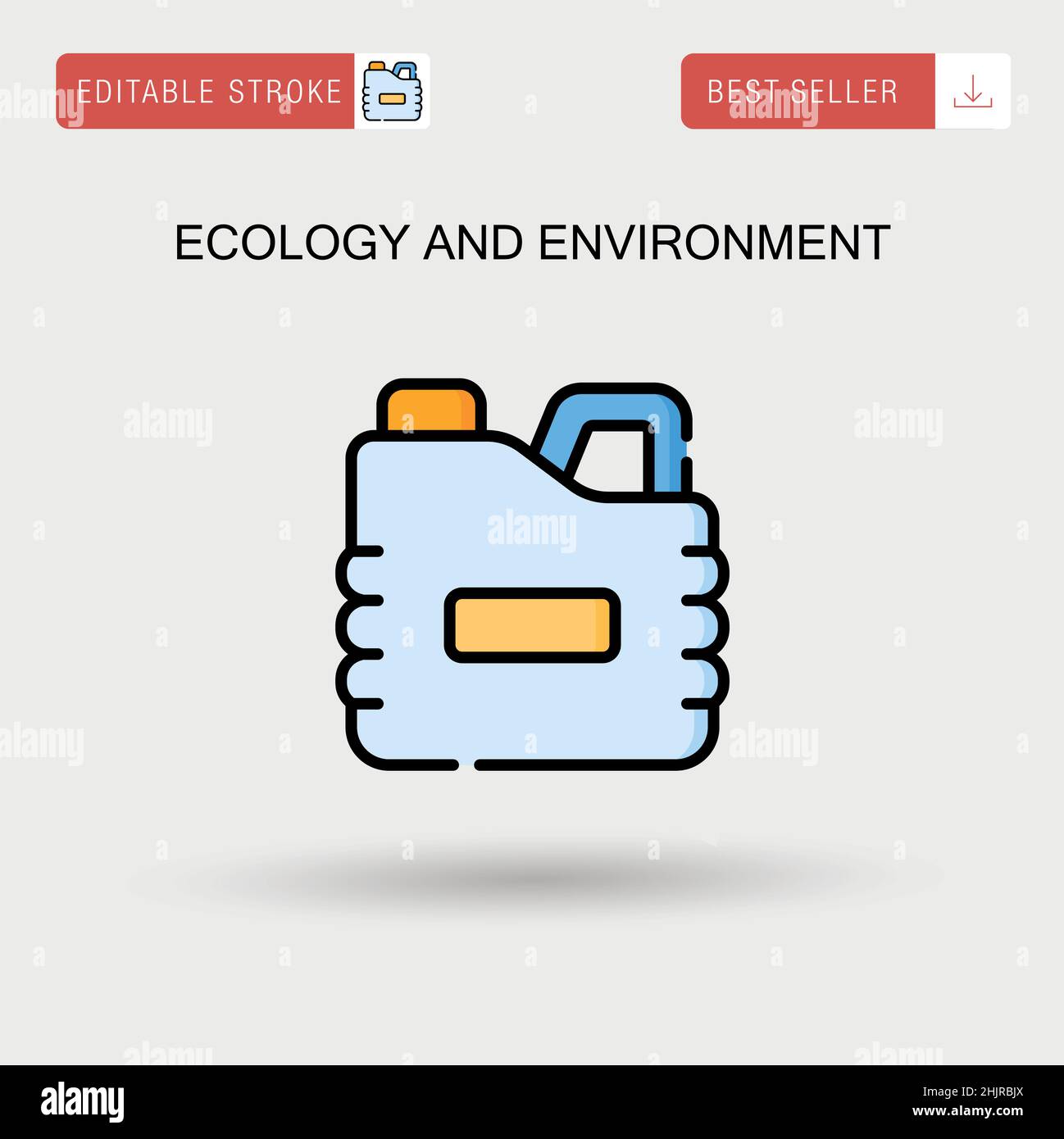 Ökologie und Umwelt einfaches Vektor-Symbol. Stock Vektor