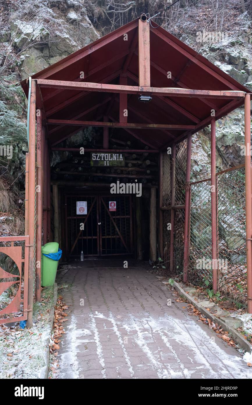 Grzadki, Polen - 10. Januar 2022. Projekt Riese, Komplex Rzeczka. Die ...