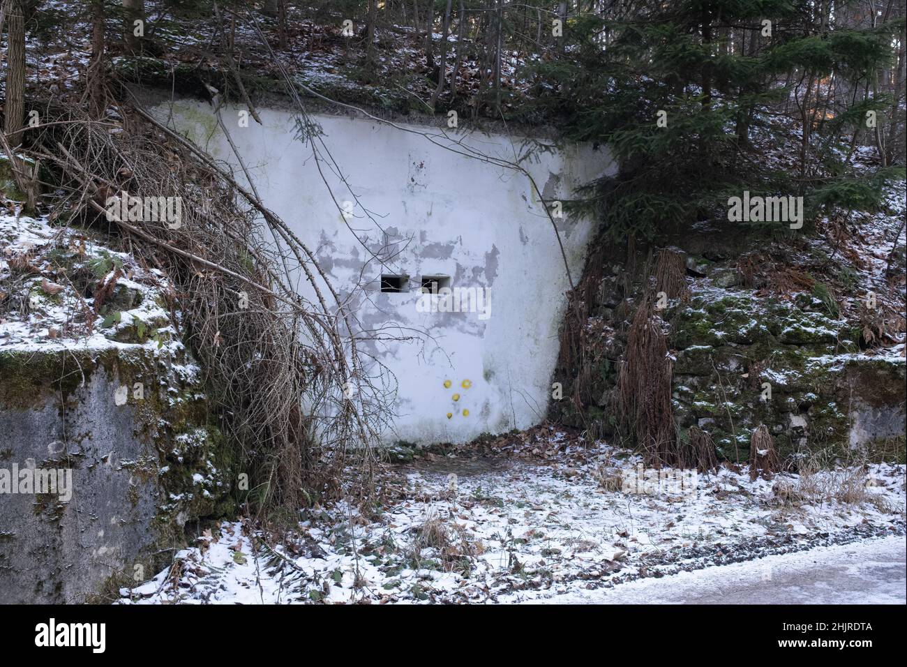 Ludwikowice Klodzkie, Polen - 11. Januar 2022. Molke. Projekt Riese. Ein Projekt, das geschaffen wurde, um wichtige deutsche Hauptquartiere und Fabriken zu errichten Stockfoto