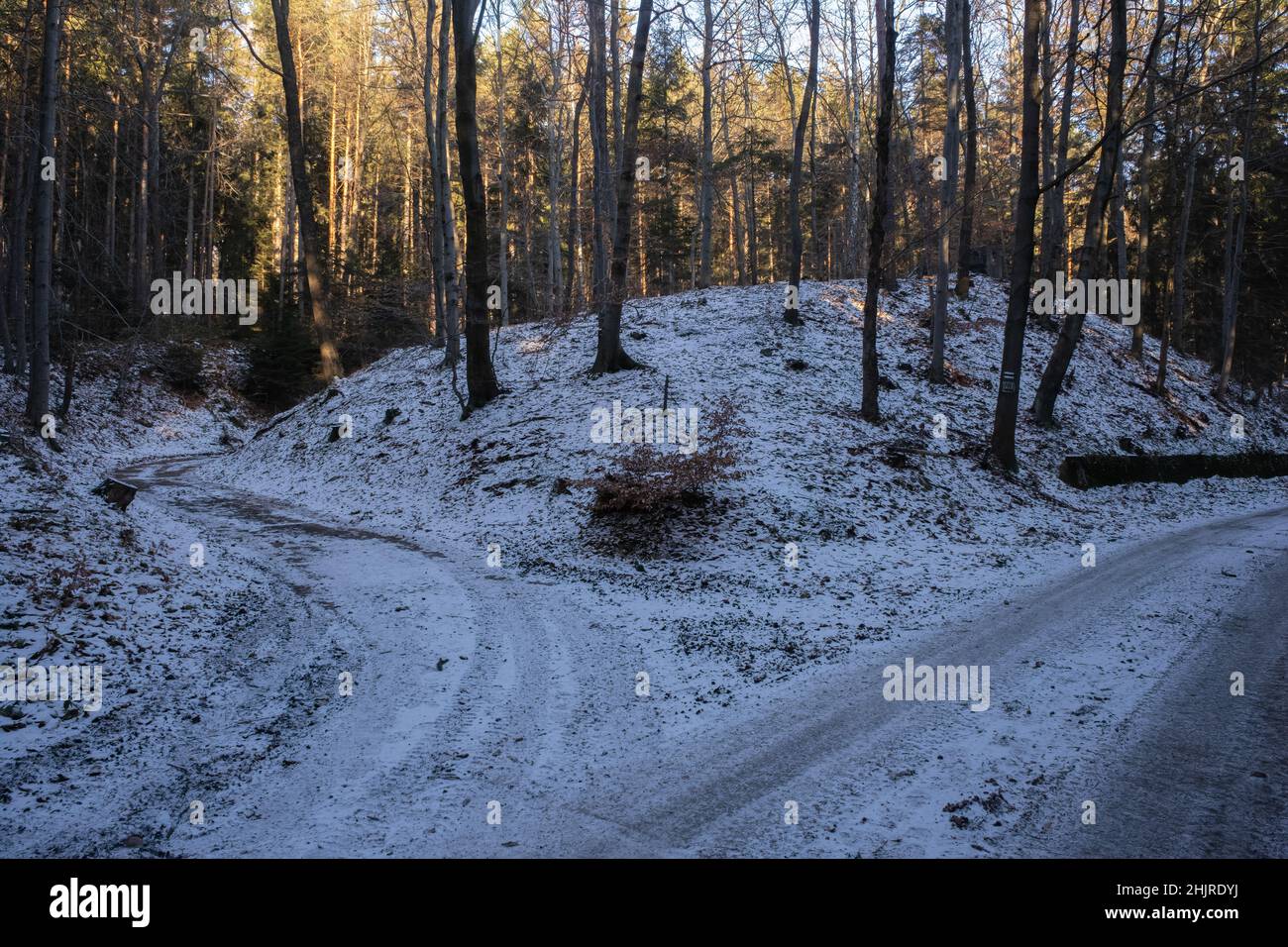 Ludwikowice Klodzkie, Polen - 11. Januar 2022. Molke. Projekt Riese. Ein Projekt, das geschaffen wurde, um wichtige deutsche Hauptquartiere und Fabriken zu errichten Stockfoto