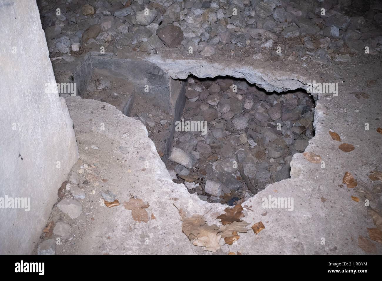 Ludwikowice Klodzkie, Polen - 11. Januar 2022. Molke. Projekt Riese. Ein Projekt, das geschaffen wurde, um wichtige deutsche Hauptquartiere und Fabriken zu errichten Stockfoto