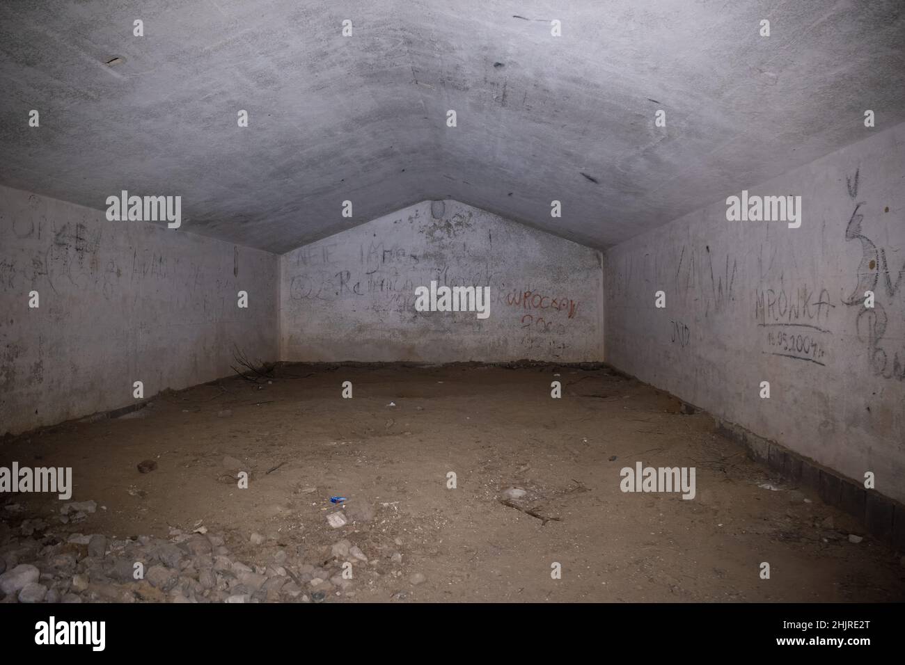 Ludwikowice Klodzkie, Polen - 11. Januar 2022. Molke. Projekt Riese. Ein Projekt, das geschaffen wurde, um wichtige deutsche Hauptquartiere und Fabriken zu errichten Stockfoto