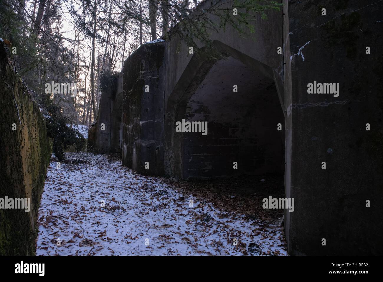 Ludwikowice Klodzkie, Polen - 11. Januar 2022. Molke. Projekt Riese. Ein Projekt, das geschaffen wurde, um wichtige deutsche Hauptquartiere und Fabriken zu errichten Stockfoto