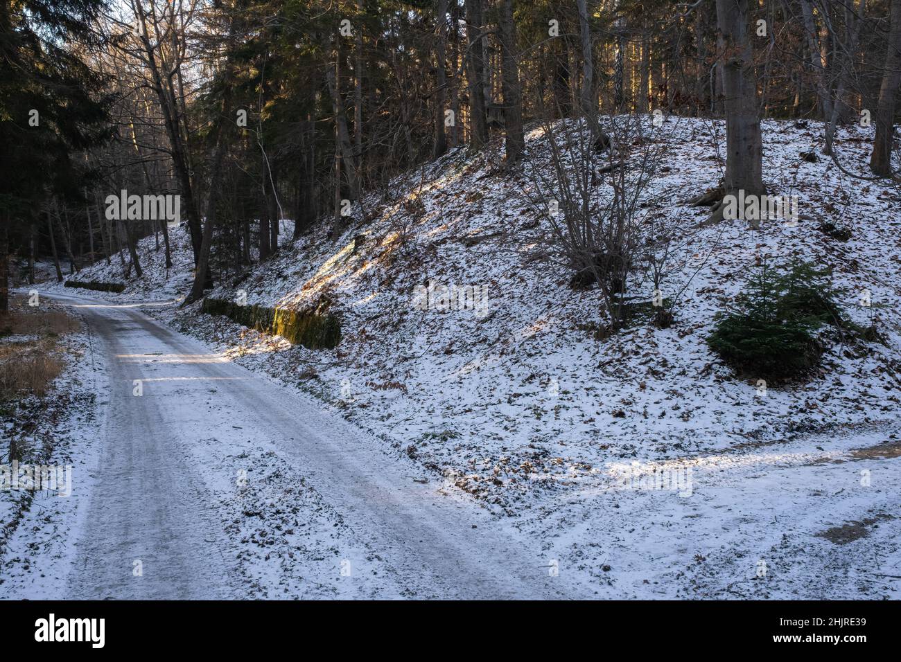 Ludwikowice Klodzkie, Polen - 11. Januar 2022. Molke. Projekt Riese. Ein Projekt, das geschaffen wurde, um wichtige deutsche Hauptquartiere und Fabriken zu errichten Stockfoto