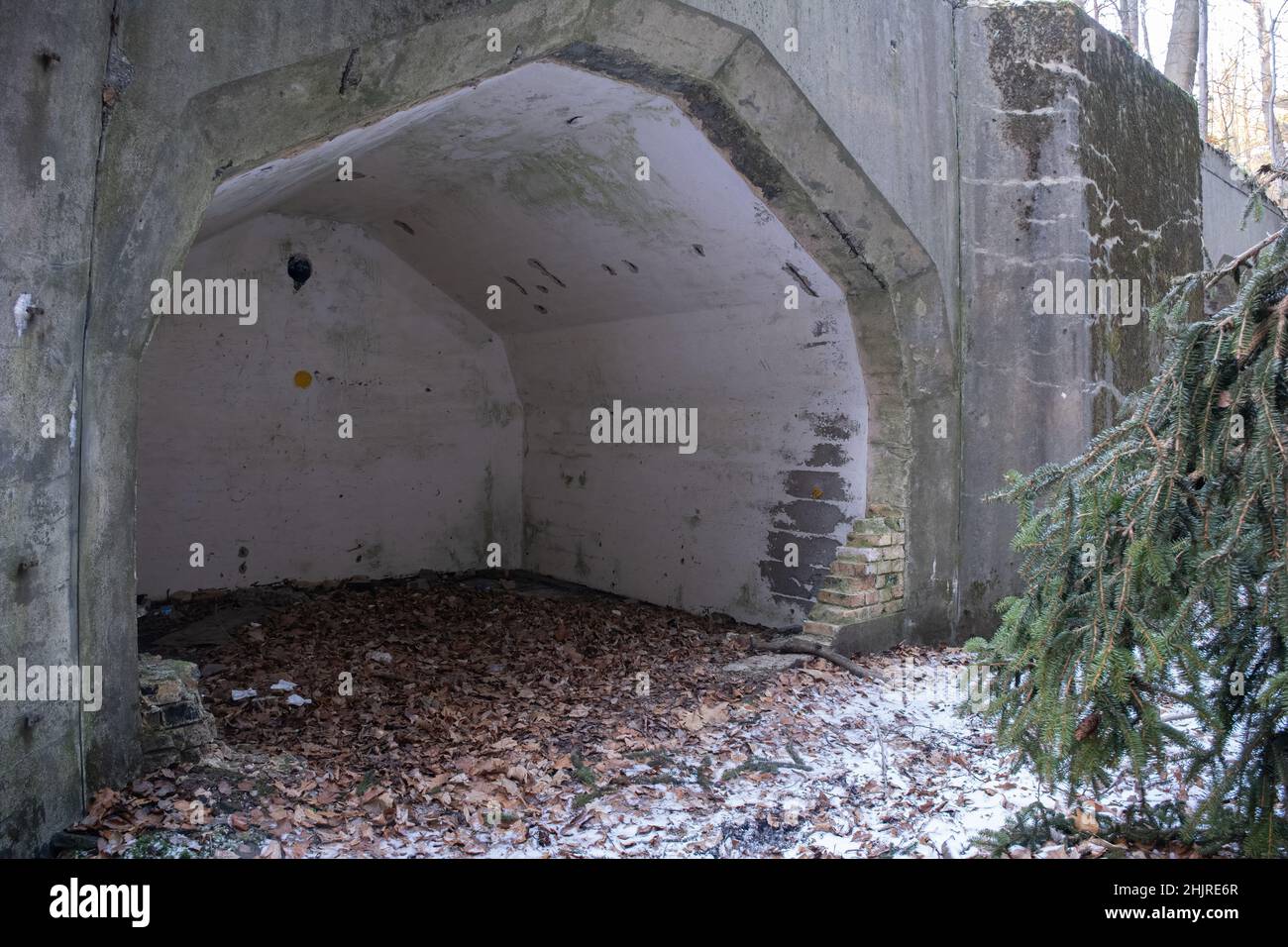 Ludwikowice Klodzkie, Polen - 11. Januar 2022. Molke. Projekt Riese. Ein Projekt, das geschaffen wurde, um wichtige deutsche Hauptquartiere und Fabriken zu errichten Stockfoto