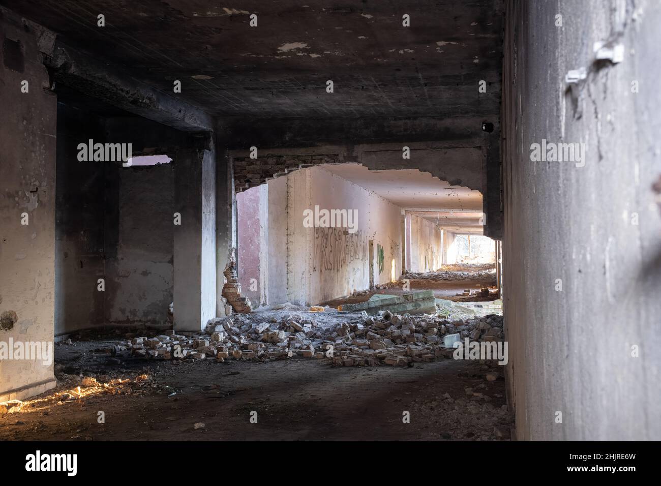 Ludwikowice Klodzkie, Polen - 11. Januar 2022. Molke. Projekt Riese. Ein Projekt, das geschaffen wurde, um wichtige deutsche Hauptquartiere und Fabriken zu errichten Stockfoto