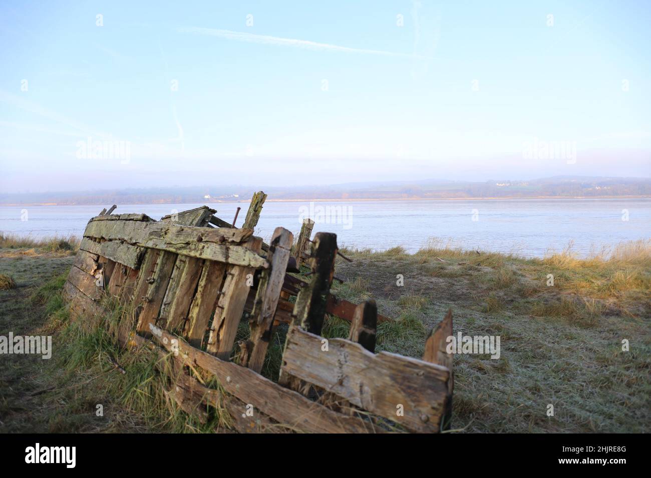 SCHIFF FRIEDHOF Stockfoto