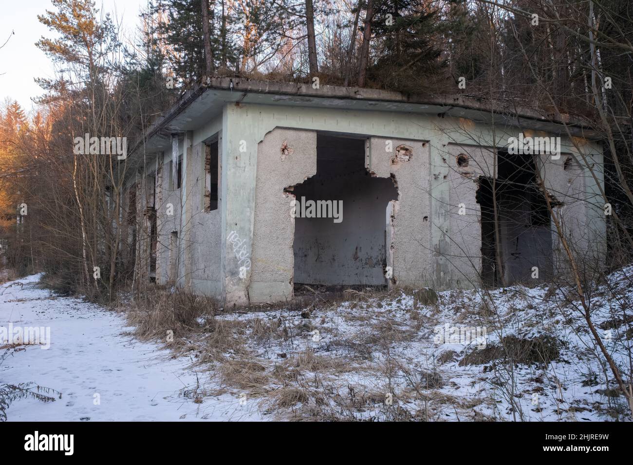 Ludwikowice Klodzkie, Polen - 11. Januar 2022. Molke. Projekt Riese. Ein Projekt, das geschaffen wurde, um wichtige deutsche Hauptquartiere und Fabriken zu errichten Stockfoto
