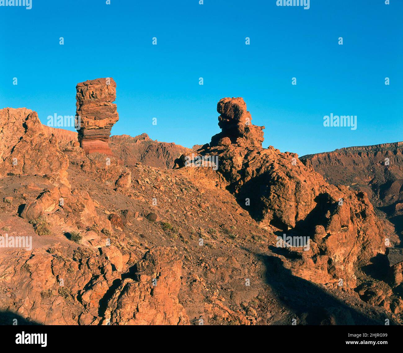 Los roques de Garcia, Las Canadas, Teide Nationalpark, Kanarische Inseln, Teneriffa, Spanien Stockfoto