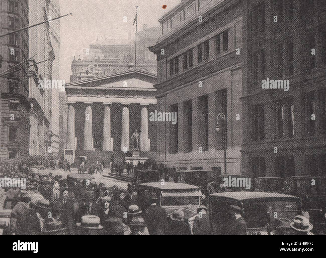 Finanzzentrum der Wirtschaftsmetropole der Staaten. New York City (1923) Stockfoto