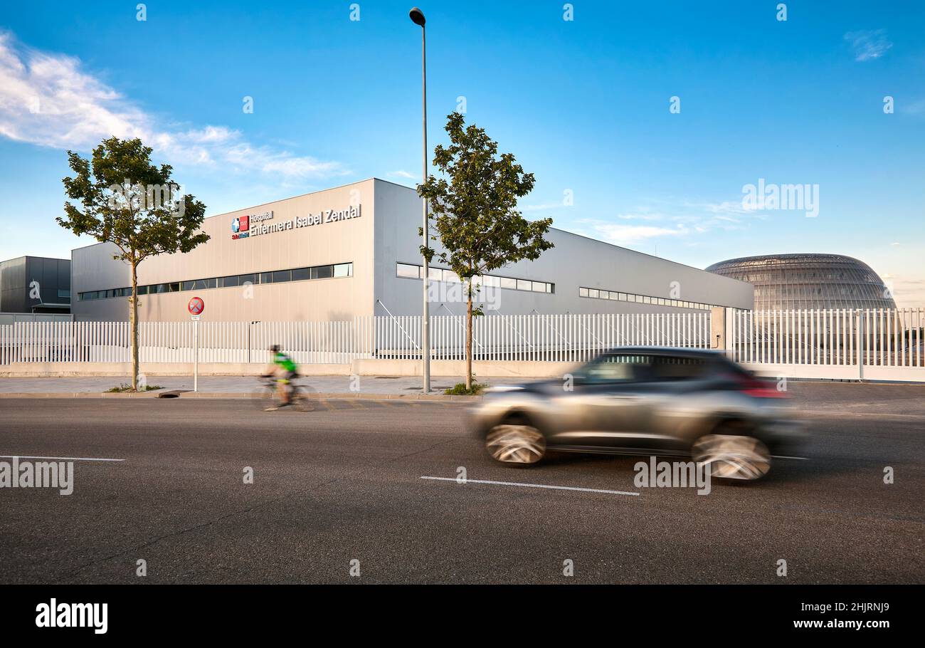 The Nurse Isabel Zendal Emergency Hospital. Madrid, Spain. Stockfoto