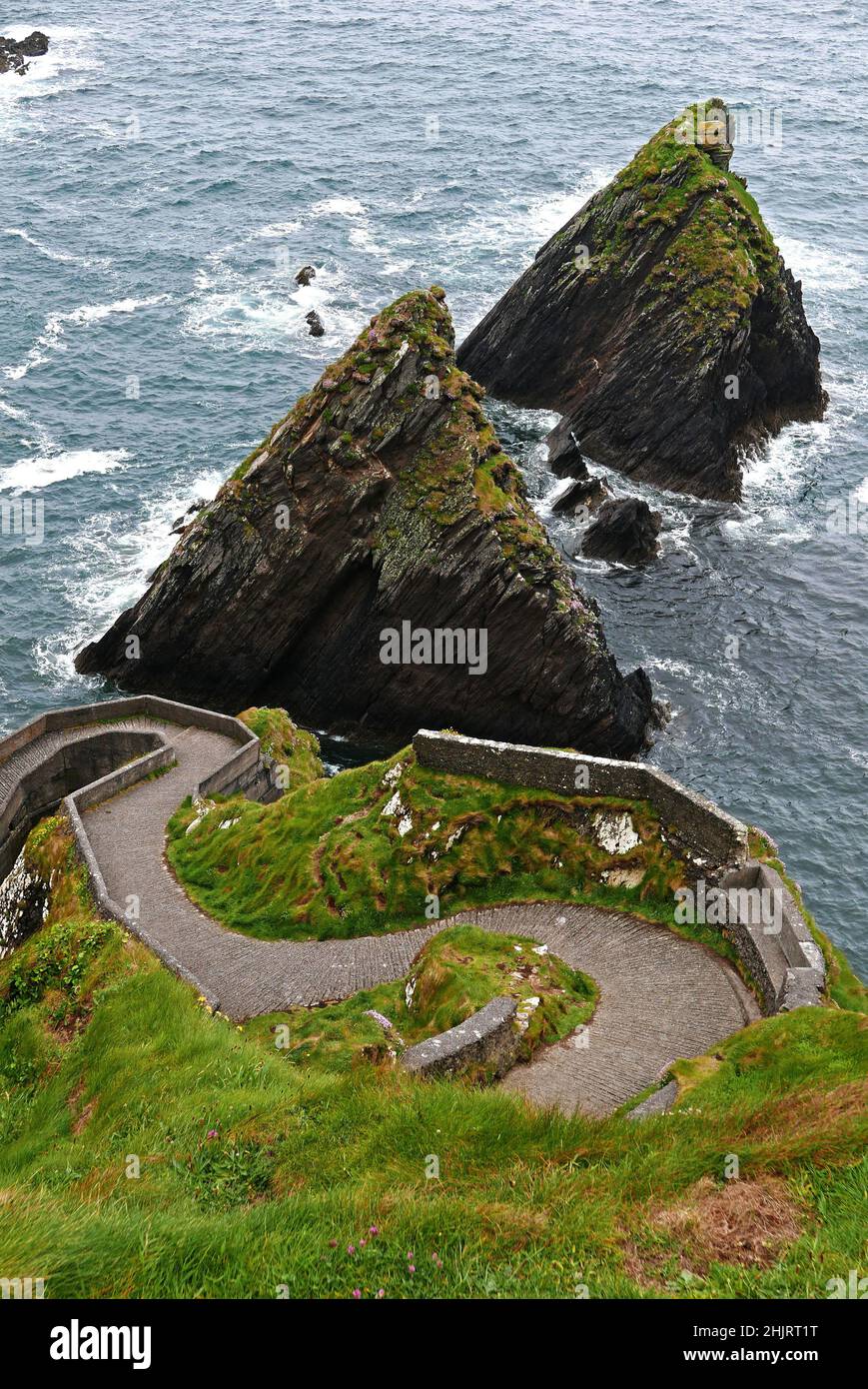 Dunquin Harbour, Slea Head Drive, Dingle, Kerry County, Munster Provinz, Republik Irland, Europa Stockfoto