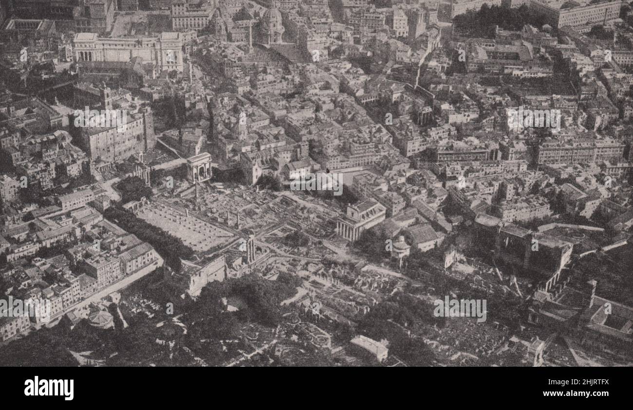 Reliquien in der modernen Umgebung des antiken Roms, der Hauptstadt des größten Staates der alten Welt (1923) Stockfoto