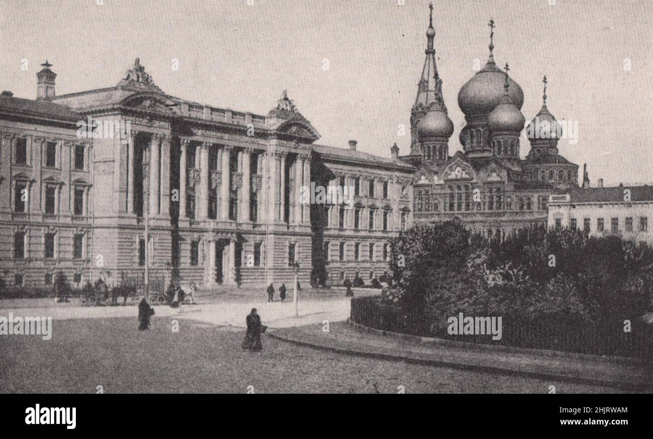 Stattliche Strukturen der wichtigen Stadt Odessa. Ukraine (1923) Stockfoto