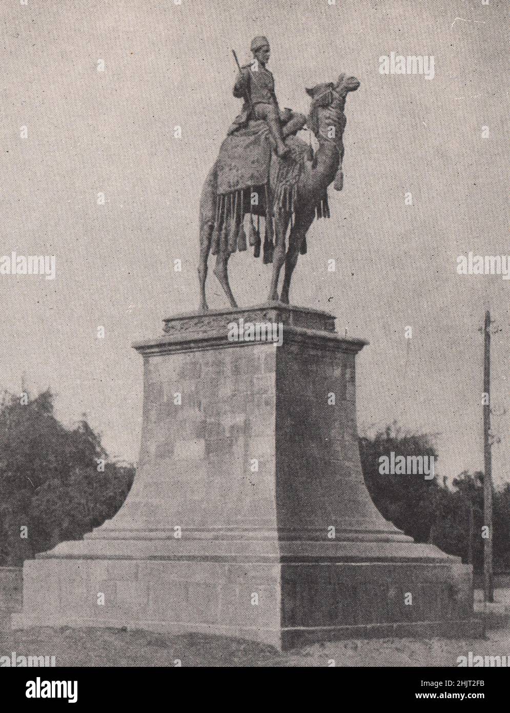 Statue von Gordon in Khartum. Sudan (1923) Stockfoto