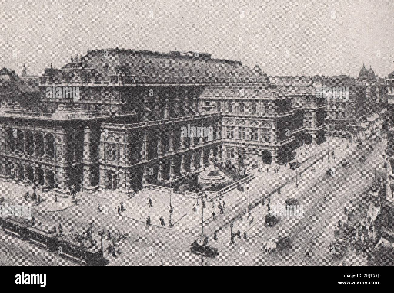 Das Zentrum der weltberühmten Wiener Grand Opera. Österreich (1923) Stockfoto
