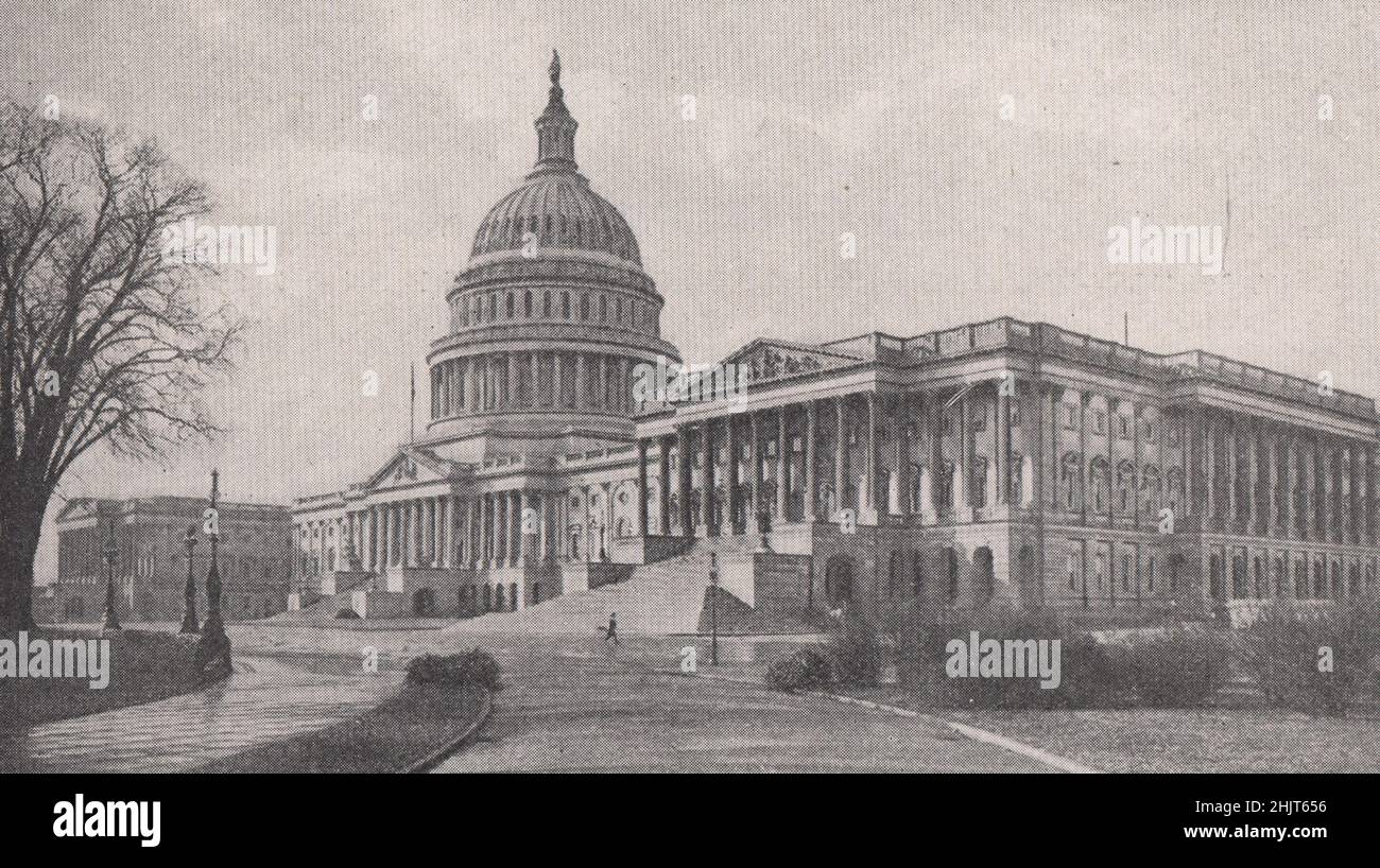 Sitz des Kongresses: Die Regierung der Vereinigten Staaten. Washington DC (1923) Stockfoto