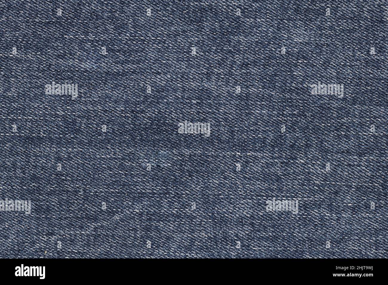 Blaue Jeans-Stofftextur in Nahaufnahme Stockfoto