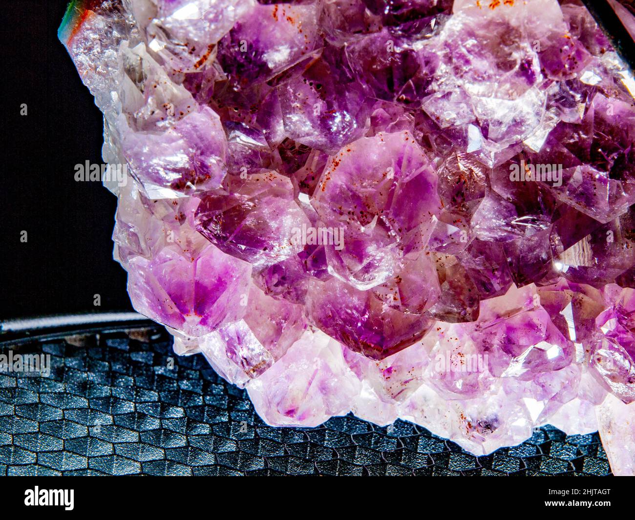 Amethyst Kristall Februar Geburtsstein Stockfoto