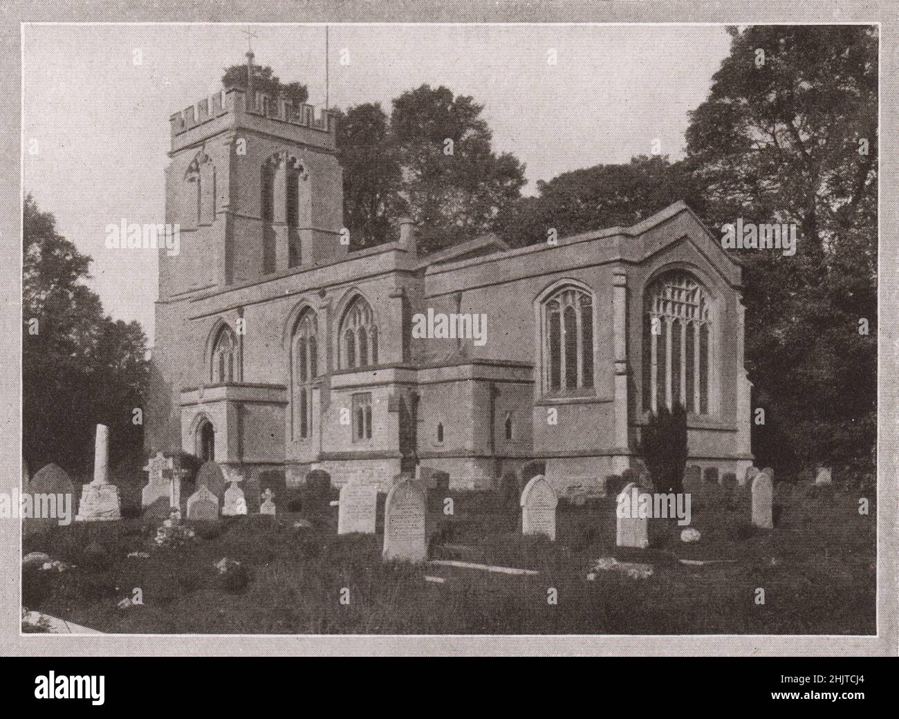 Maids' Moreton Church, in der Nähe von Buckingham. Buckinghamshire (1913) Stockfoto