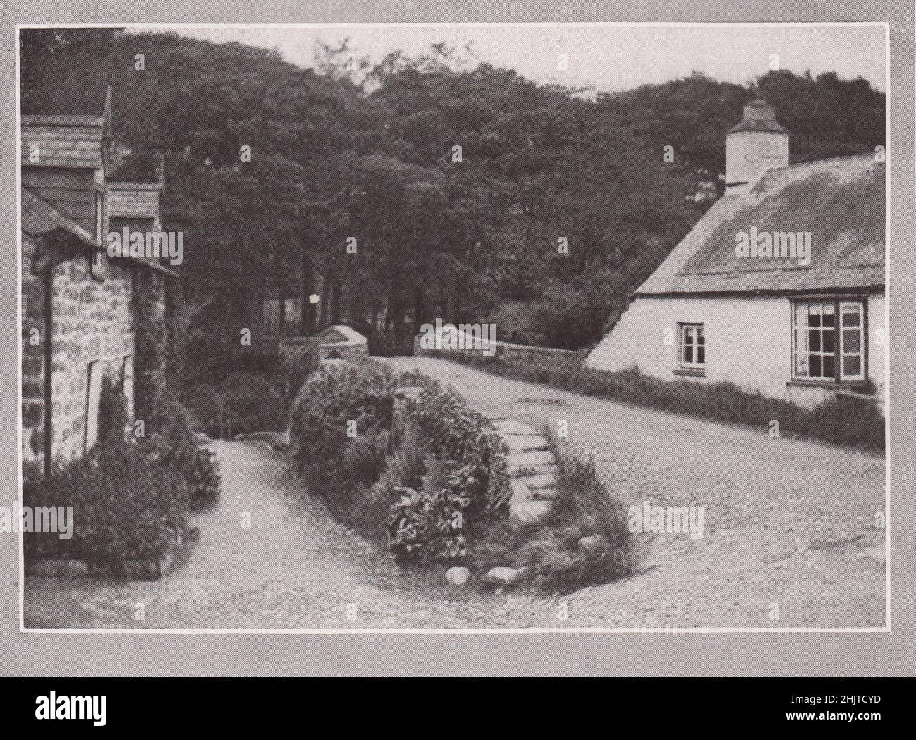 Die Brücke, Llangorwen Aberystwyth. Cardiganshire (1913) Stockfoto