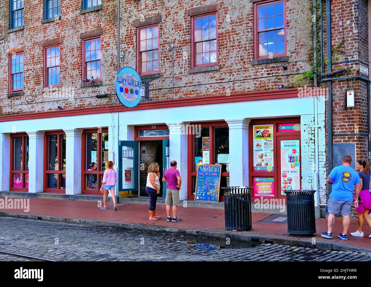 Wet Willies Bar in Savannah Stockfoto