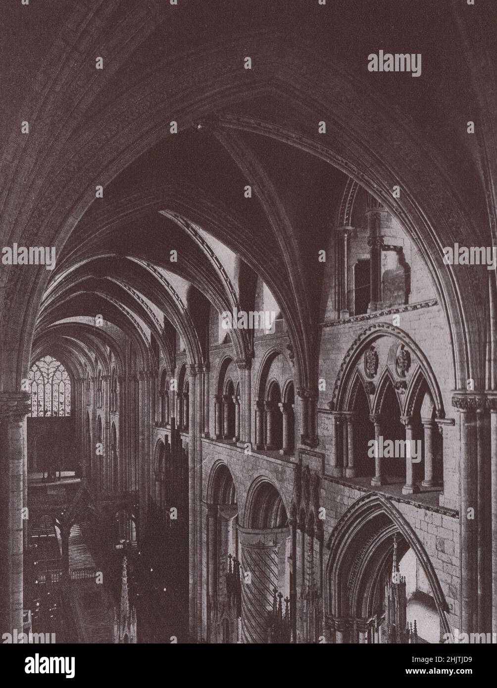 Der Chor Vaulting, Kathedrale Von Durham (1913) Stockfoto