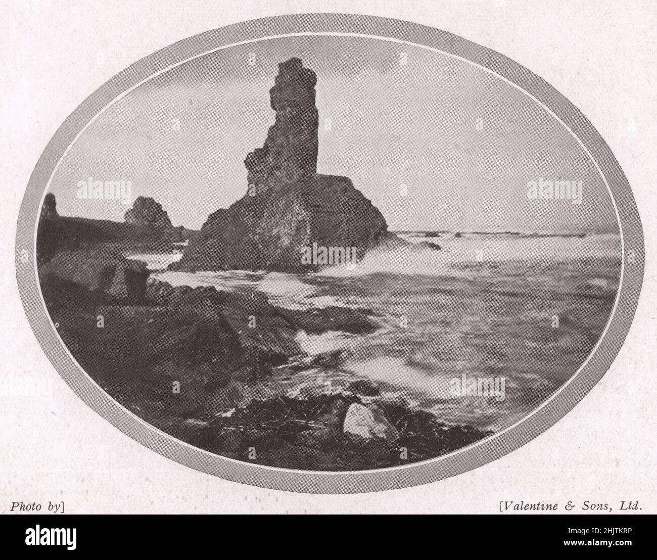 Der Rock and Spindle Rock, St. Andrews. Fifeshire (1913) Stockfoto