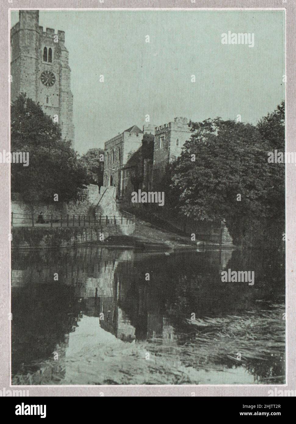 Allerheiligen-Kirche, Maidstone. Kent (1913) Stockfoto