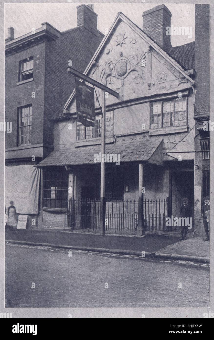 Bull's Head Inn, Ashby-de-la-Zouch. Leicestershire (1913) Stockfoto