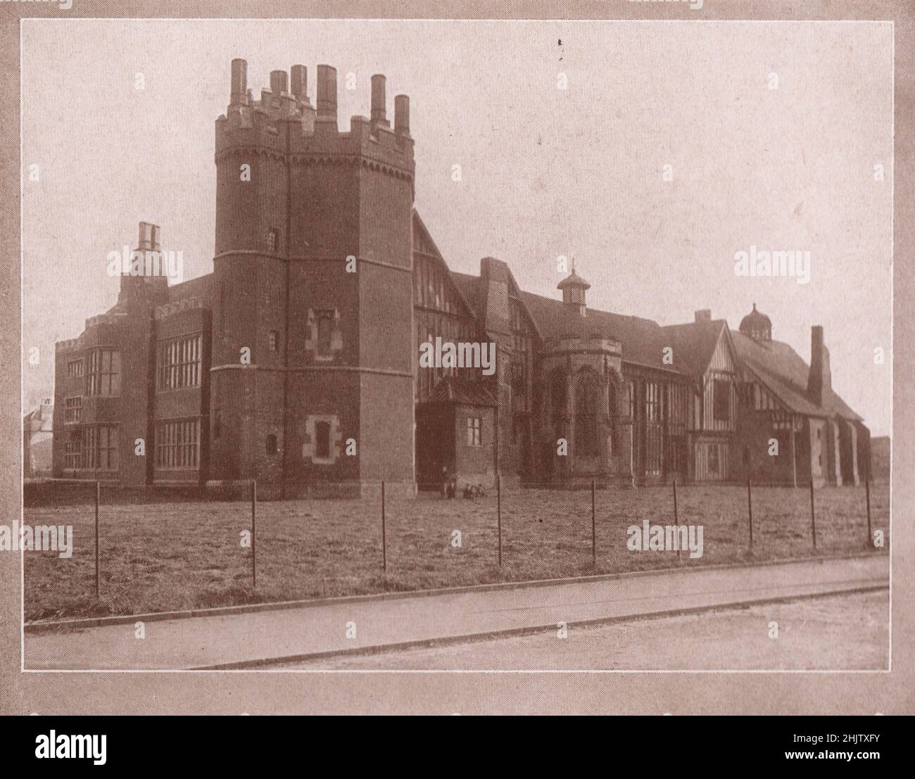 Old Hall aus dem Norden, Gainsborough. Lincolnshire (1913) Stockfoto