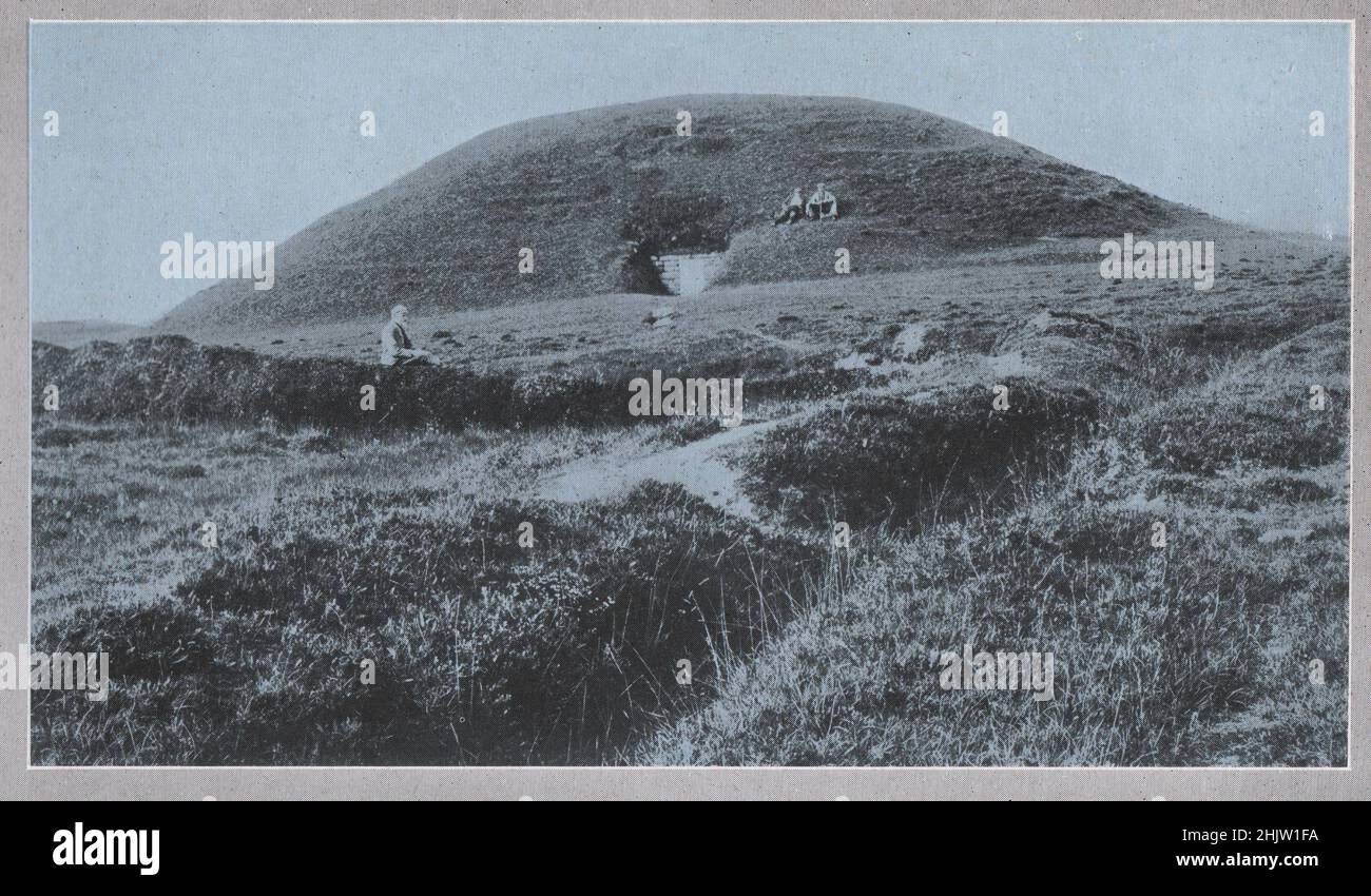 Prähistorischer Hügel, in der Nähe von Stenness. Orkney-Inseln (1913) Stockfoto