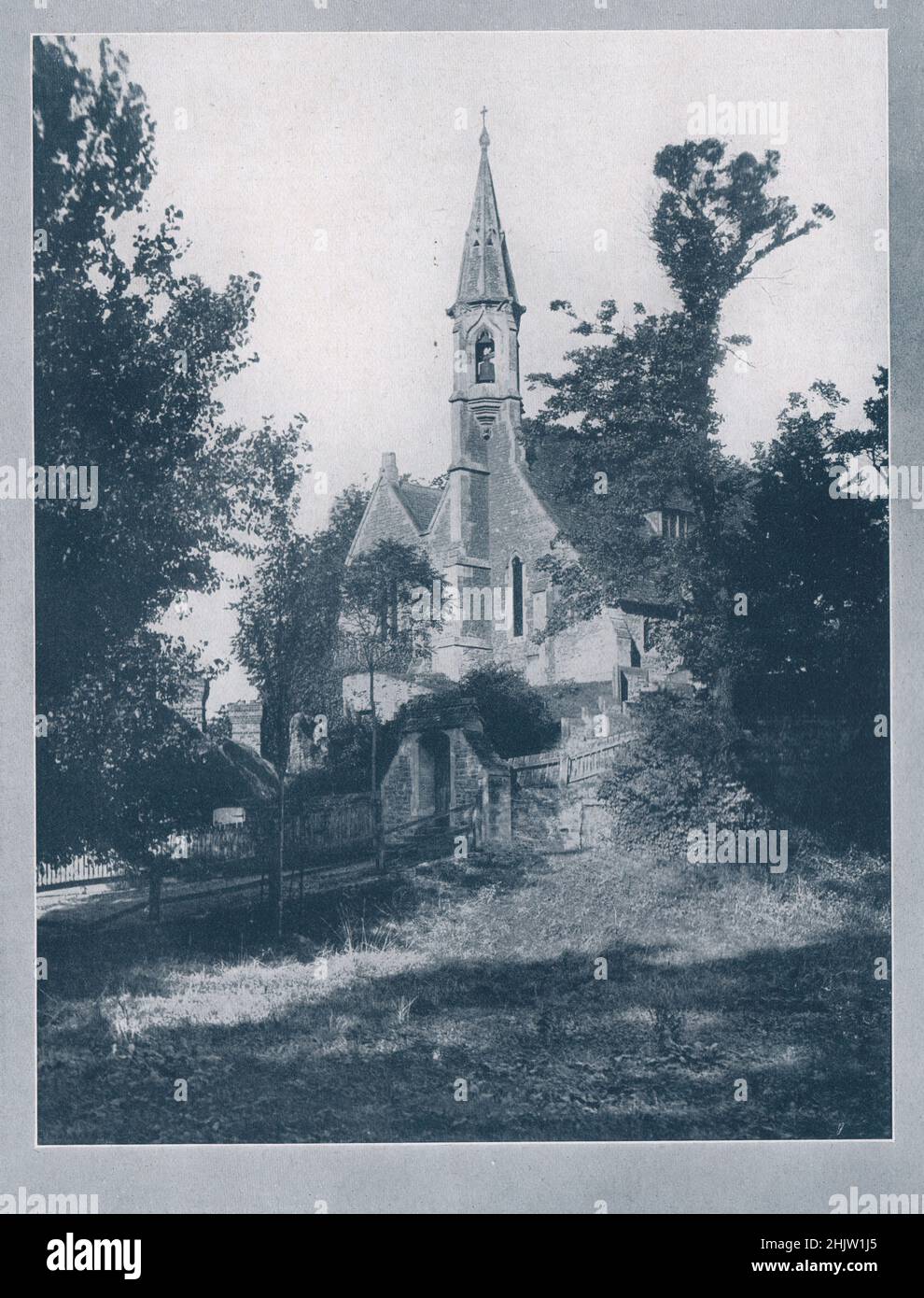 Die Kirche, Clifden Hampden. Oxfordshire (1913) Stockfoto