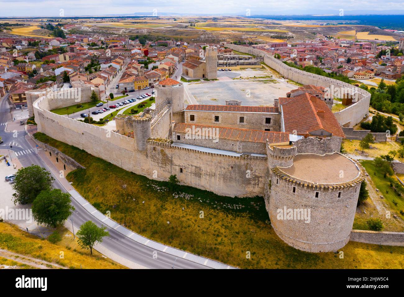 Cuellar Castle, Spanien Stockfoto