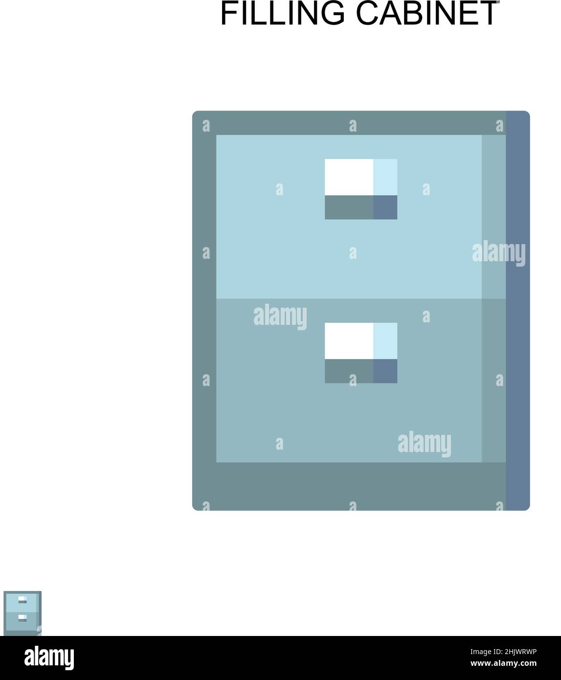 Einfaches Vektorsymbol für den Befüllschrank. Illustration Symbol Design-Vorlage für Web mobile UI-Element. Stock Vektor