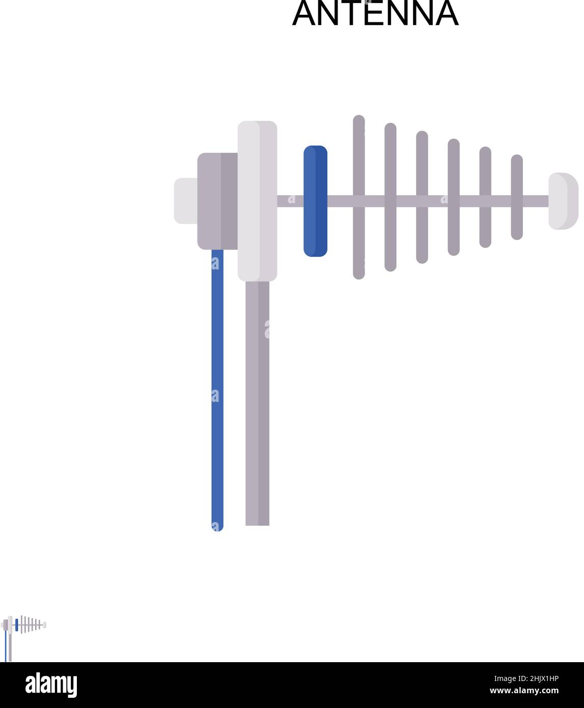 Symbol für einfachen Vektor der Antenne. Illustration Symbol Design-Vorlage für Web mobile UI-Element. Stock Vektor