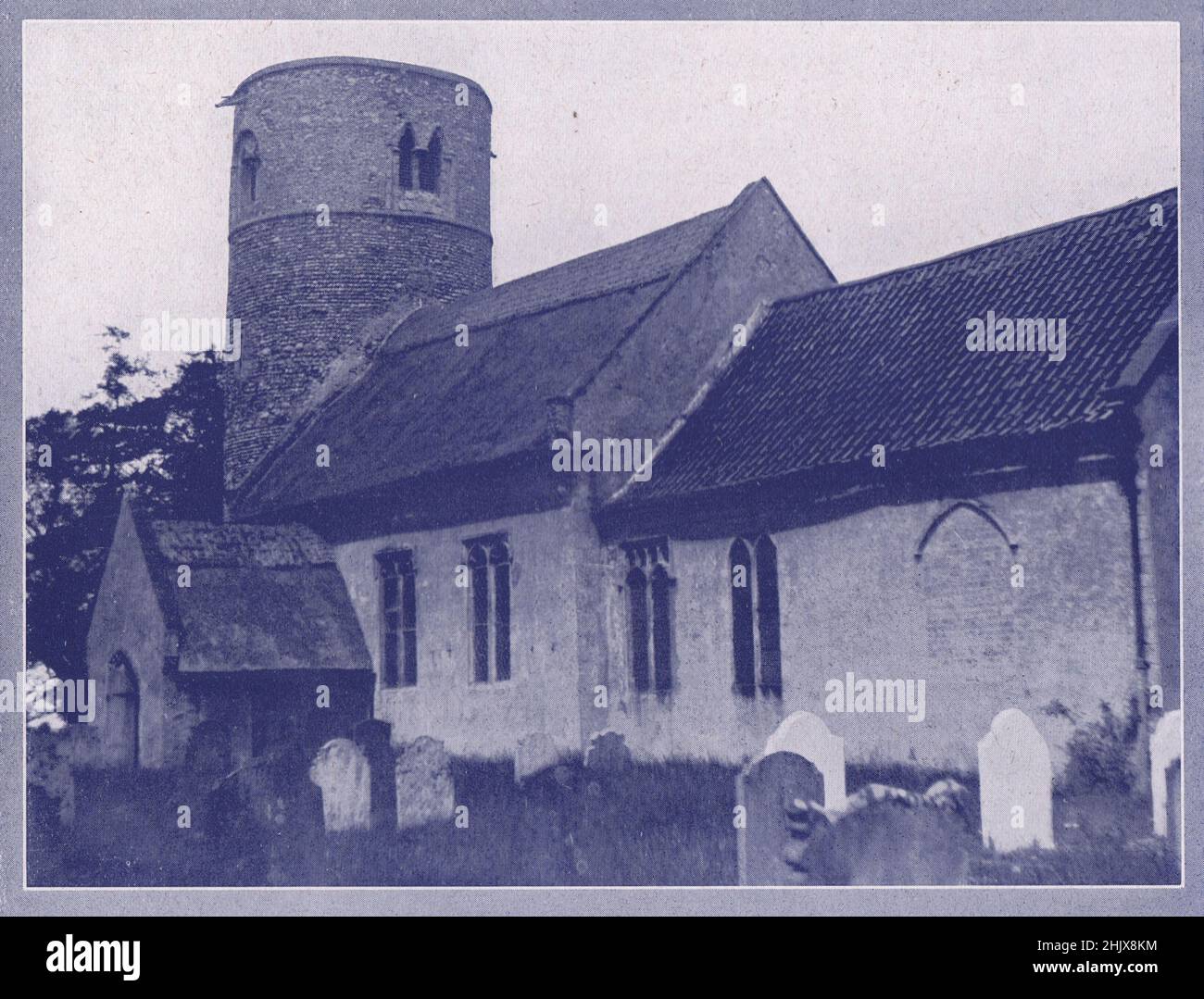 St. Margarets Kirche Herringfleet. Suffolk (1923) Stockfoto
