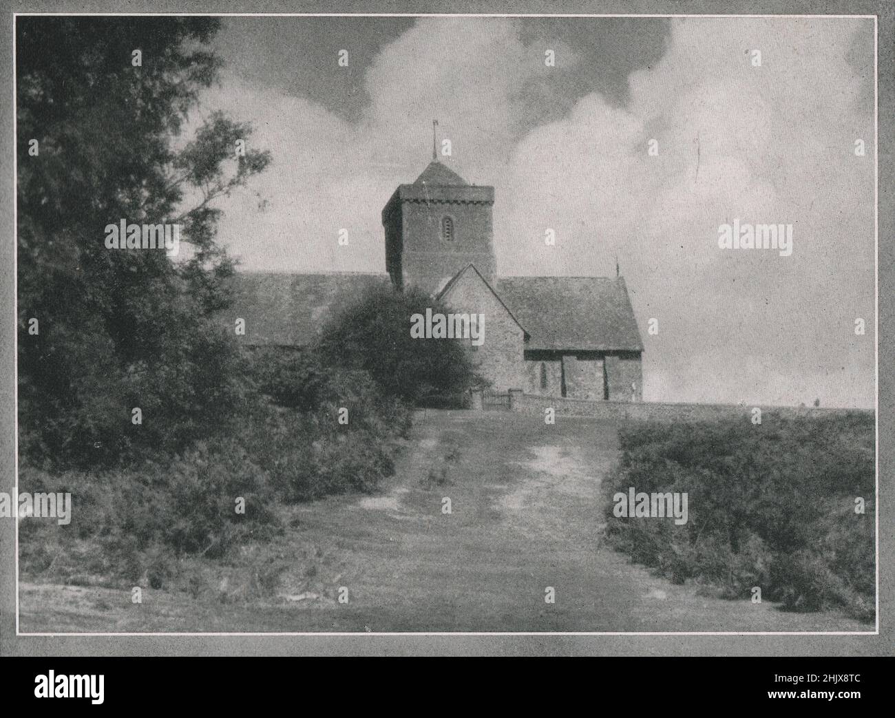 St. Martha's Chapel Chilworth. Surrey (1923) Stockfoto