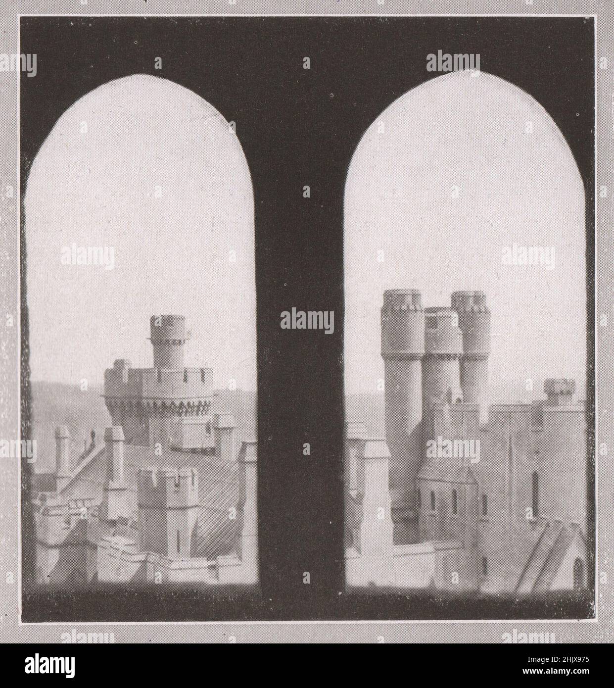 Ein ungewöhnlicher Blick auf Schloss Arundel. Sussex (1923) Stockfoto