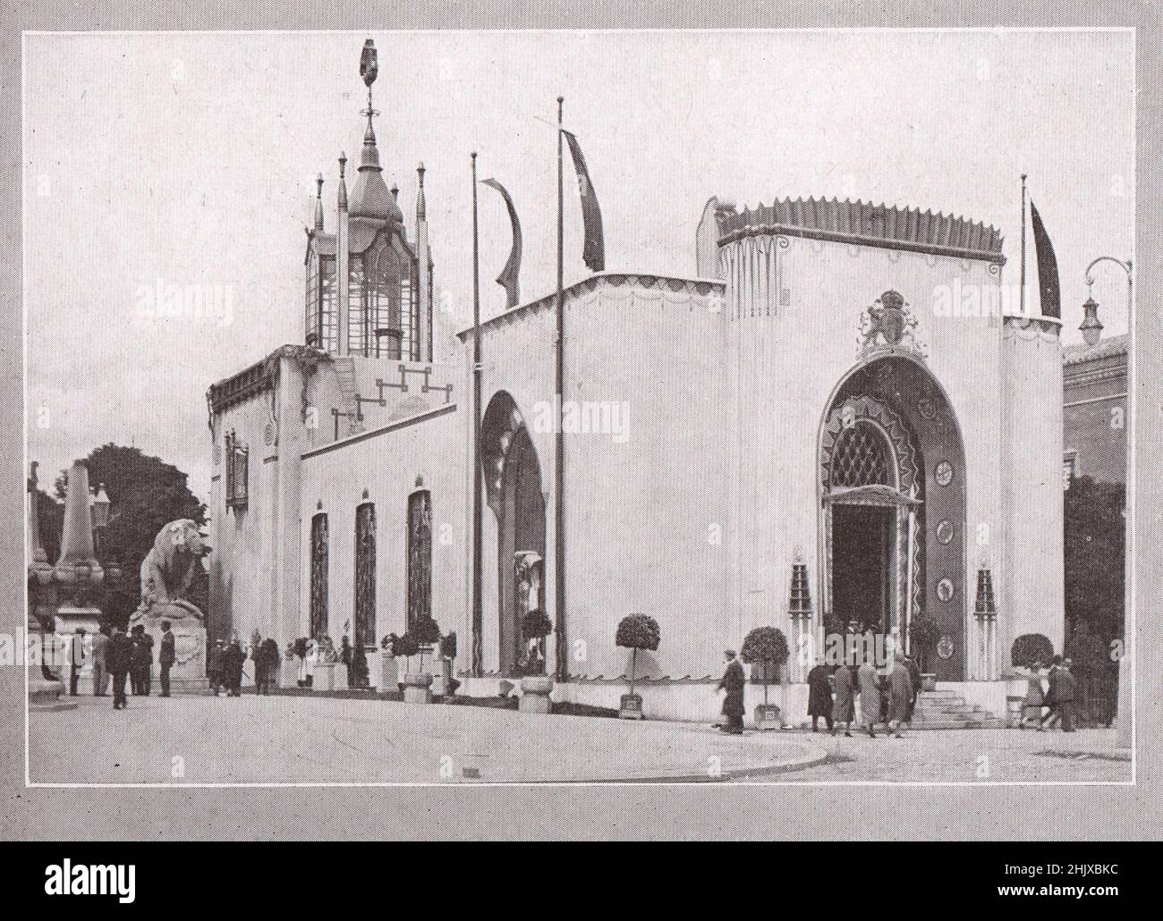 Paris Ausstellung : Der Englische Pavillon. Frankreich (1925) Stockfoto